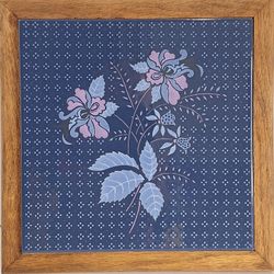 Italian Semigres Pottery Art Tile Trivet 1970s Vintage