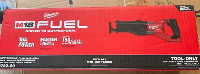 M18 FUEL 18V Lithium-Ion Brushless Cordless Super SAWZALL Orbital Reciprocating Saw (Tool-Only)