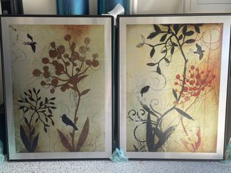 2 Pieces Hanging Wall Artwork 
