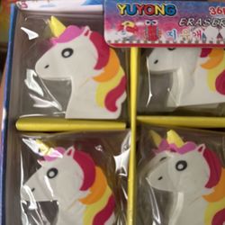 Toys 36 Unicorn Erasers