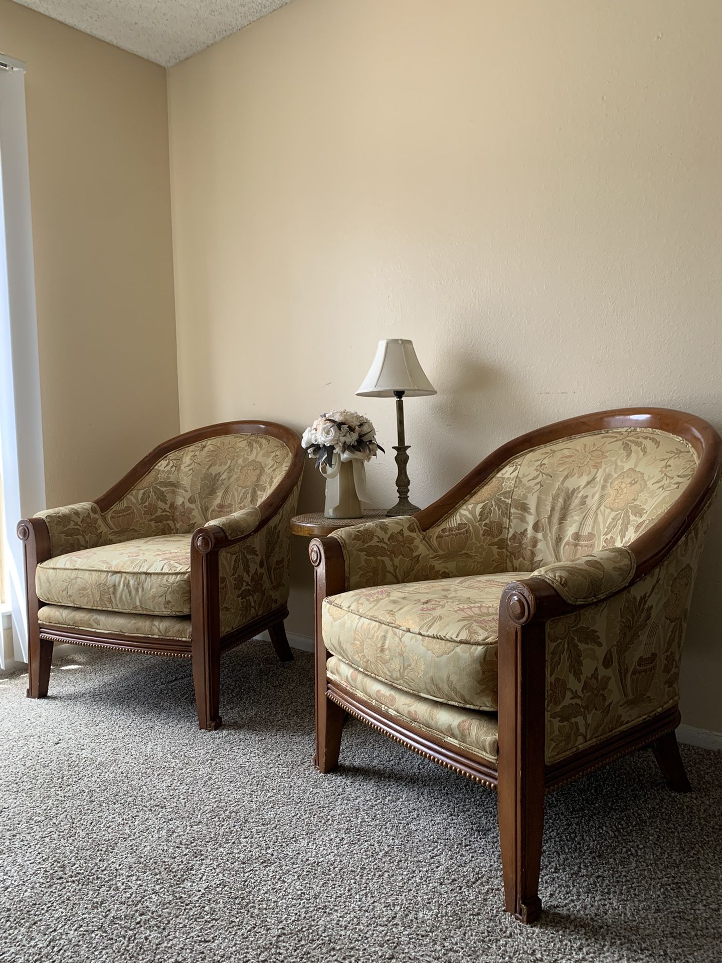 Vintage pair of armchairs