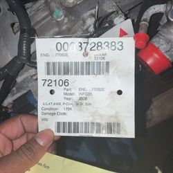 2008 Infiniti Vq35hr Engine