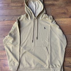 Polo Ralph Lauren Beige fleece Hoodie Pullover