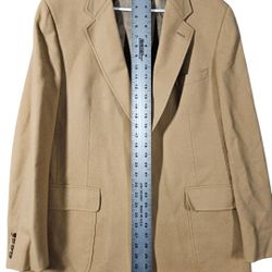 Unbranded Mens Camel Color 100% Pure Wool 2 Button Blazer/ Sports Jacket