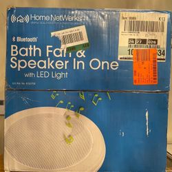 HOME NETWERKS BATH FAN&SPEAKER IN ONE WITH LED LIGHT