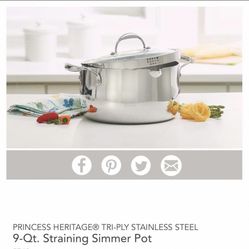 Olla De 9 Qt Tri Ply Princeshouse