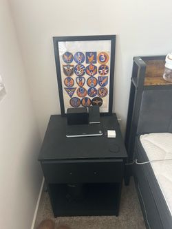 Black nightstand