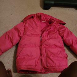 Girls 10/12 Hot Pink Puffer