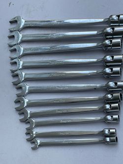 Snap on wrenches.  8 m to 19mm