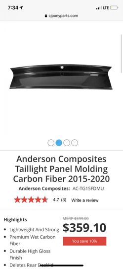 Anderson composite carbon fiber decklid