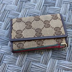 Gucci key Holder Brown And Beige 
