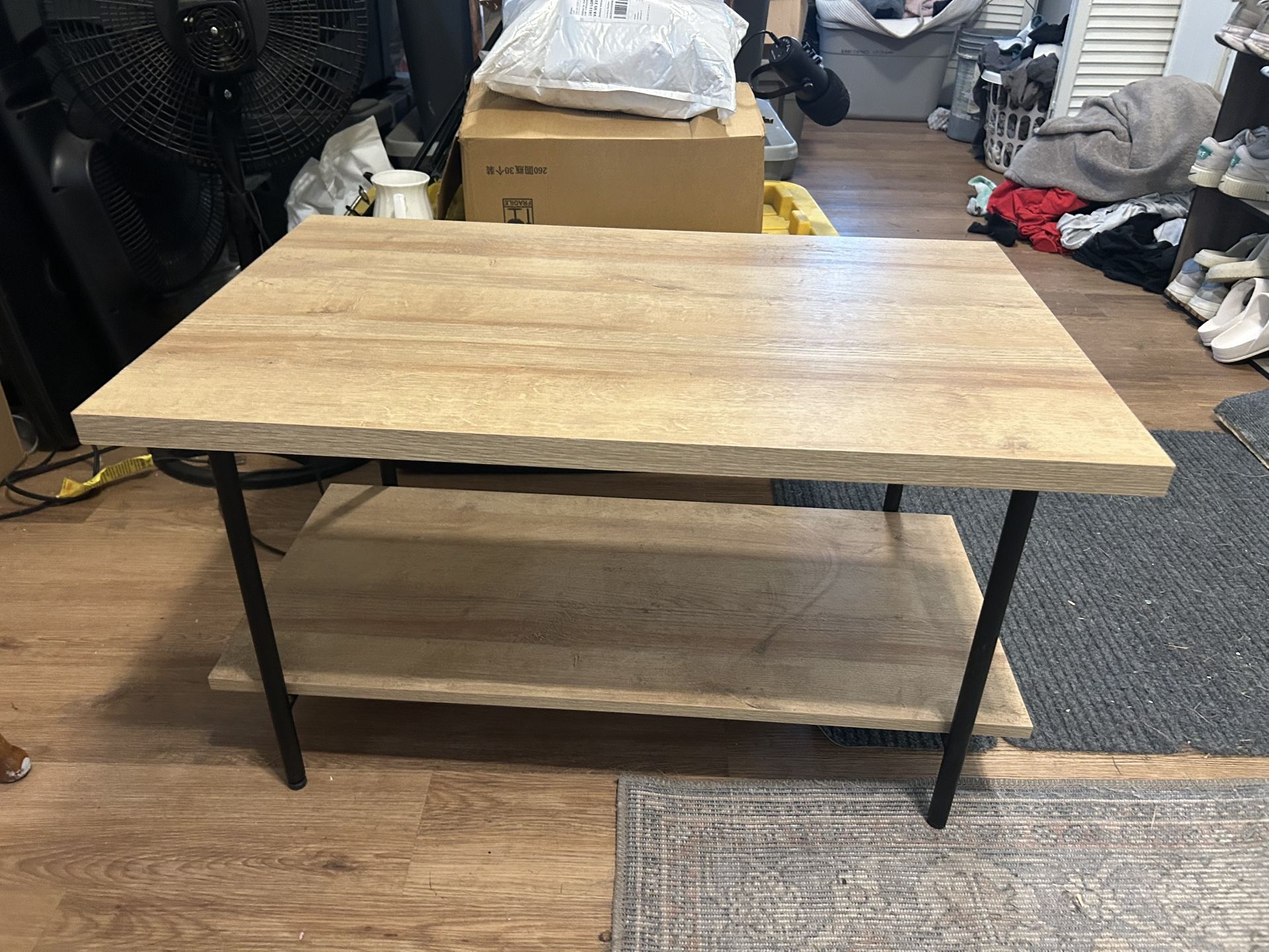 Wooden coffee table