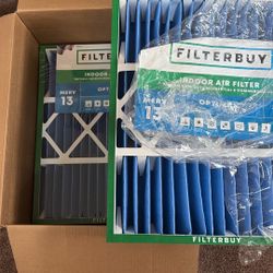 Filterbuy indoor Air Filter 13 Merv 20x20x5 2-pack