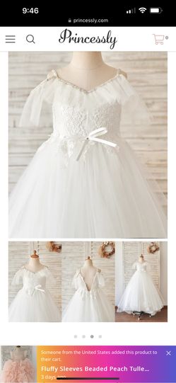 Girls Flower Girl Dress - size 7