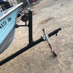 Aluminum boat with trailer