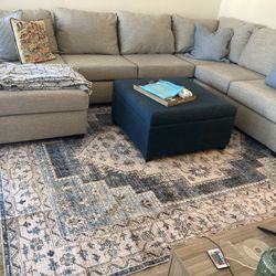 Grey Sectional U-Shape - Good Condition!