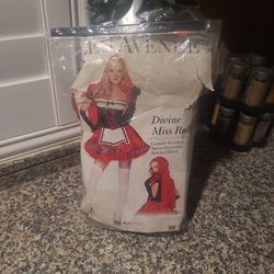 Adult Divine Miss Red Custome