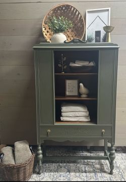 Vintage Cottage Core Cabinet