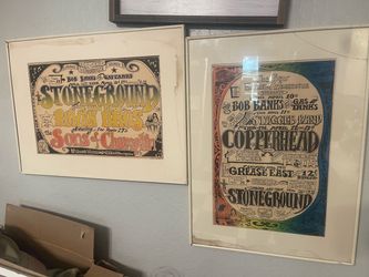 Homer’s Warehouse Palo Alto 1973 Concert Posters Promotion Advertisement RARE! Both posters are 16” x 10” and are in excellent condition! The frames a