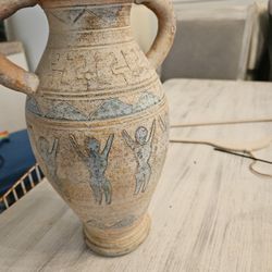 11 Inch High Clay Midevil Look Ancient Vibes 15 Obo