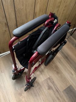 Lightweight Foldable Transport Wheelchair