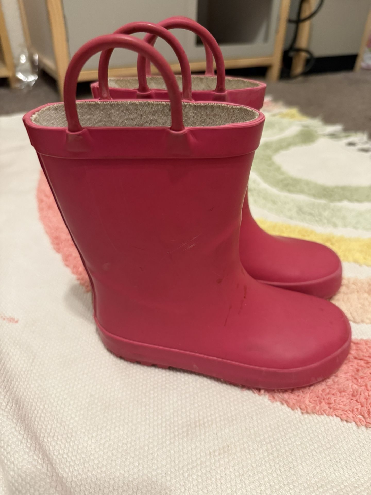 Size 4 Rain Coat And Size 10 Rain Boots