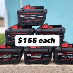 Milwaukee 12.0 Forge Battery ($155 Each/ Cada Una)