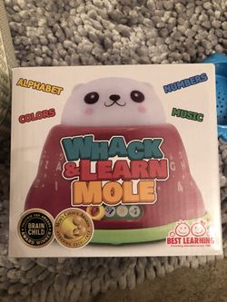 Whack a mole learning toy
