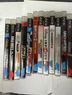 PS3 -w- qty of 12 for 70 dollars or make offer