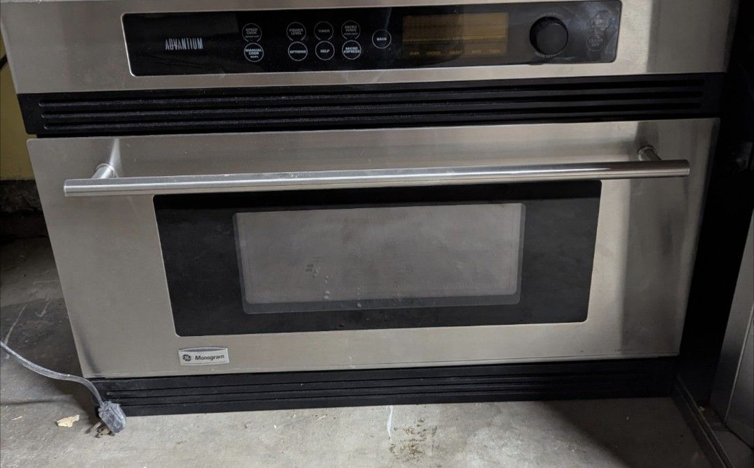 GE Monogram Microwave and Wall Convection Oven