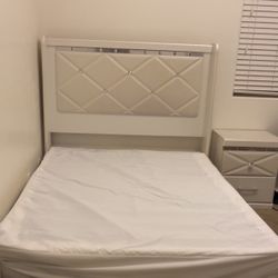 Full Size Head Board  And Night Stand 