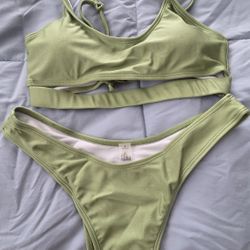 New Green 2 Piece Bikini Size Medium