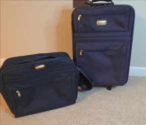 Jaguar 2-Piece Navy Blue Luggage Set