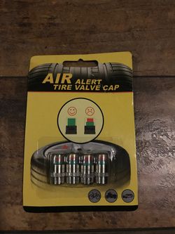 Air alert tire valve cap air indicator