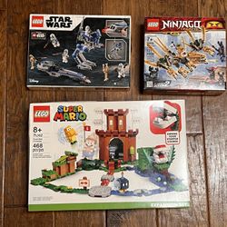 🎁 Bundle Deal! 3 Brand New LEGO Sets - Star Wars, Ninjago & Super Mario Expansion 