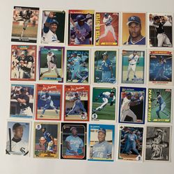 24 Different Bo Jackson Baseball & Football Cards Including 3 Rookie Cards