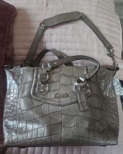 Vintage Coach Purse Silver Great Shape