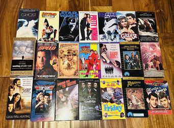 Vintage Classic VHS Movies Video VCR Cassette Collection Tapes 