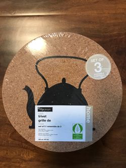 Set of 3 Cork Trivets