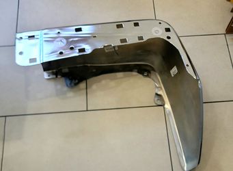 2014 to 2021 Toyota Tundra,  Rear Driver(Left) Bumper end Chrome-Steel Cover. OEM