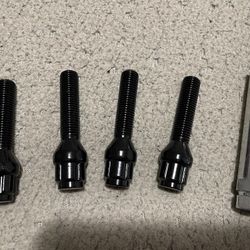 12x1.5 Wheel Locks With Key For Mercedes, Audi And BMW