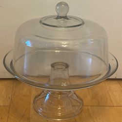Glass Cake Container