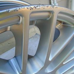 Set of 5 Used 17X8 Hyper Silver TSW MAX Rims *5X114.3* *+20MM Offset*