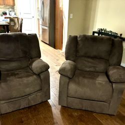 Manual Recliners $125/ea. Both for $200