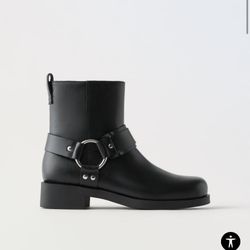 Zara kids biker ankle boots. Youth 4