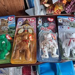 Ty Beanie Babies Rare With Complete Set Of 4 Ronald McDonald's House-$75.00