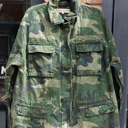 Free People Camo Jacket - Large, $99