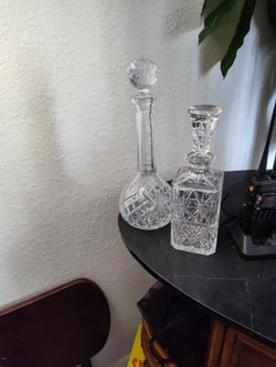 Crystal Liquor Bottles