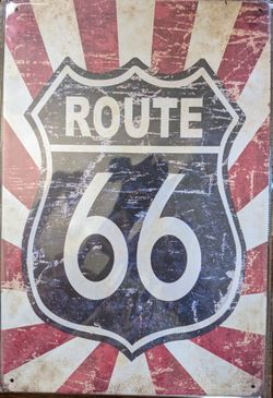Route 66 Metal Wall Art