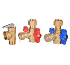 Supply and Service valve kit for use with a tankless gas water heater